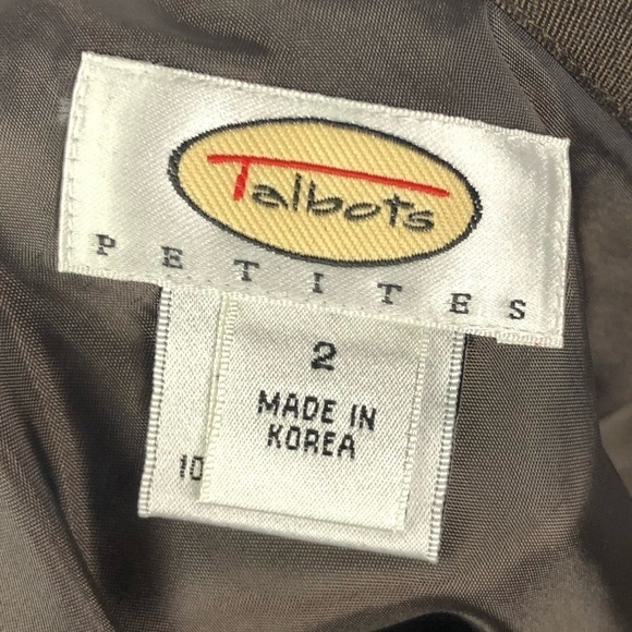 Talbots Brown Animal Print A-Line Linen Silk Maxi Skirt 2 - Picture 4 of 4